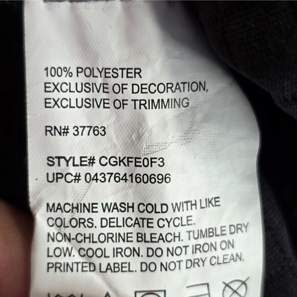 Mens Callaway Black 1/4 Zip Golf Pullover Shirt Long Sleeve Polyester Size M - Picture 3 of 8